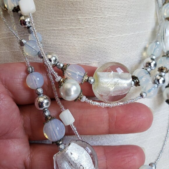 Extra Long Beaded Vintage Necklace - Picture 7 of 7